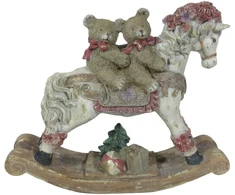 Mondex Since 1986 SANTA LILA Figūra arkliukas ant bėgikų 25,5x7x21cm