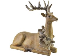 Mondex Since 1986 SANTA LILA Figura Jeleń 30,5x15,5x28,5 cm