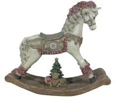 Mondex Since 1986 SANTA LILA Figura koń na biegunach 55x13,5x46cm