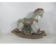 Mondex Since 1986 SANTA LILA Figura koń na biegunach 55x13,5x46cm