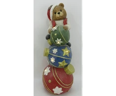 Mondex Since 1986 SANTA LILA Figura Meškiukas LED 24,5x24,5x65cm
