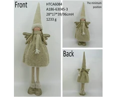 Mondex Since 1986 SANTA LILA Figura pluszowa Anioł Dziewczynka 20x17x68/96cm teleskopowa