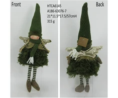 Mondex Since 1986 SANTA LILA Figura pluszowa Anioł Dziewczynka 15x10x32/54cm siedząca