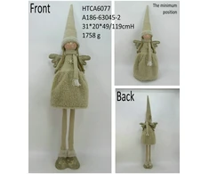 Mondex Since 1986 SANTA LILA Figura pluszowa Anioł Dziewczynka 22x19x80/116cm teleskopowa