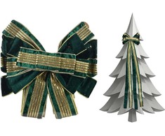 Mondex Since 1986 SANTA LILA Kokarda 32x130 cm žalia velvet