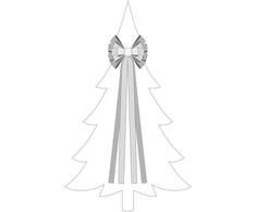 Mondex Nuo 1986 SANTA LILA Kokarda 32x130 cm zielono-smėlio sp. Linksmų Kalėdų