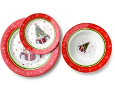 Mondex Since 1986 SANTA LILA Komplet 3 talerzy 22cm 300ml/19/27cm