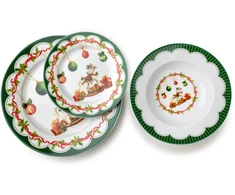 Mondex Since 1986 SANTA LILA Komplet 3 talerzy 22cm 300ml/ 19/27cm