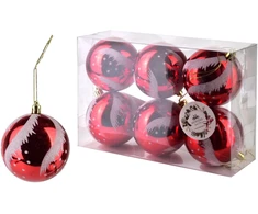 Lumarko SANTA LILA Komplektas 6 bombek 7x7x8