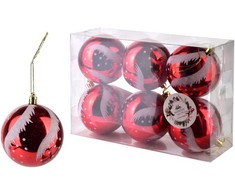 Lumarko SANTA LILA Komplektas 6 bombek 7x7x8