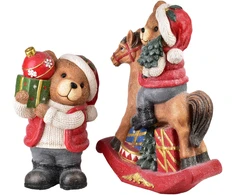 Mondex Since 1986 SANTA LILA Meškiuko figūrėlė su LED 23,5x19x40 cm