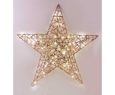 Mondex SANTA LILA žvaigždės formos dekoracija 60x8cm LED