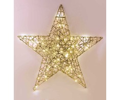 Mondex SANTA LILA žvaigždės formos dekoracija 60x8cm LED
