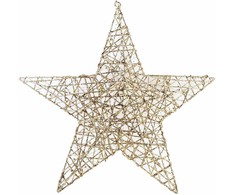 Mondex SANTA LILA žvaigždės formos dekoracija 60x8cm LED