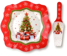 Mondex Since 1986 SANTA LILA Talerz su łopatką do ciasta 30,5x30,5x2,3cm
