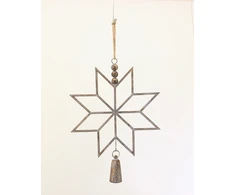 Mondex Since 1986 SANTA LILA Metalinis pakabukas žvaigždė 46,5x6,5x62 cm