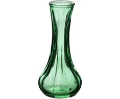 Mondex Since 1986 SERENITE Wazon 4x16,5cm na 1 kwiat žalia stiklinis