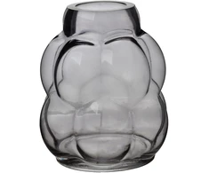 Mondex Since 1986 SERENITE Wazon 9,5x18x23cm pilka stiklinis