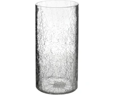 Mondex Since 1986 SERENITE Wazon cylinder 15x15x30cm popękane szkło