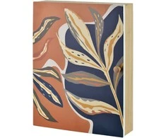 Mondex Since 1986 STACY Raktų dėžutė 26x20x5.5 cm medaus-tamsiai mėlynos spalvos lapai