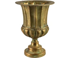 Mondex Since 1986 VIOLA Dekoratyvinė metalinė vaza 26,5x26,5x37 cm