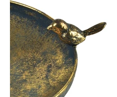 Mondex Since 1986 VIOLA Dekoratyvinė lėkštė 23x23x7 cm metalinis paukštis