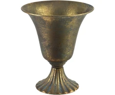 Mondex Since 1986 VIOLA Dekoratyvinė vaza 20x12x23,5 cm metalinė taurė