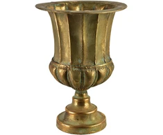 Mondex Since 1986 VIOLA Dekoratyvinė metalinė vaza 26,5x26,5x37 cm