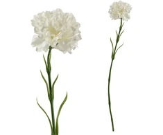 Mondex Since 1986 VIRIDIS Kwiat sztuczny Goździk 50cm balta gumowany