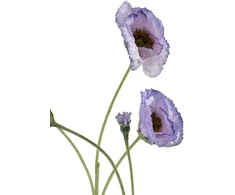 Mondex Since 1986 VIRIDIS Kwiat sztuczny MAK POLNY gałązka 67cm