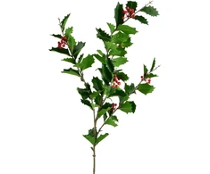 Mondex Since 1986 VIRIDIS Kwiat sztuczny Ostrokrzew 90cm gałązka