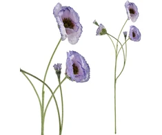 Mondex Since 1986 VIRIDIS Kwiat sztuczny MAK POLNY gałązka 67cm
