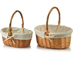Mondex Since 1986 WILL Komplektas 2 krepšeliai 35x26x16/39 30x20x13/33 cm medžiaga nėriniai