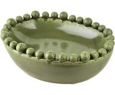 Mondex Since 1986 YARINE BALL Ovalus dekoratyvinis indas 22x17x8cm rutuliukai