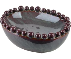 Mondex Since 1986 YARINE BALL Ovalus dekoratyvinis indas 22x17x8cm rutuliukai