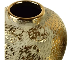 Mondex Since 1986 YARINE GOLD Wazon 20x9,5x25cm