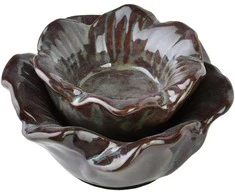 Mondex Since 1986 YARINE žvakidė, gėlė, 11x11x6cm, violetinė