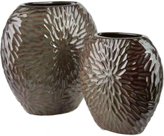 Mondex Since 1986 YARINE vaza 20x10x20cm violetinė+žalia