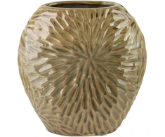 Mondex Since 1986 YARINE vaza 20x10x20cm smėlio spalvos