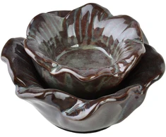 Mondex Since 1986 YARINE žvakidė, gėlė, 11x11x6cm, violetinė