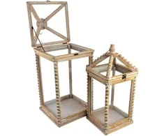 Mondex Since 1986R LOKKE Komplet 2 Latarni XL:28x28x65 cm LL:21,5x21,5x50,5 cm