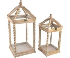 Mondex Since 1986R LOKKE Komplet 2 Latarni XL:28x28x65 cm LL:21,5x21,5x50,5 cm