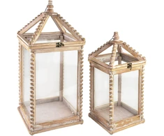 Mondex Since 1986R LOKKE Komplet 2 Latarni XL:28x28x65 cm LL:21,5x21,5x50,5 cm