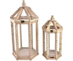 Mondex Since 1986R LOKKE Komplet 2 Latarni XL 32x27,5x65cm L 23x19,5x49cm
