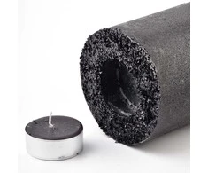 Mondex žvakių žibinto cilindras 120X360 DIAMOND JUODA JUODA