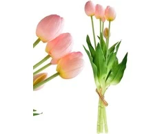 Springos Mondex Since 1986R VIRIDIS Dirbtinė gėlė Puokštė iš 5 rožinių tulpių, 40 cm