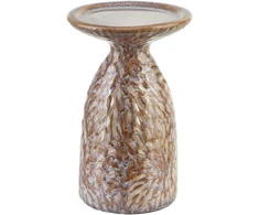 Mondex Since 1986R Namų stiliaus kolekcija YARINE BEIGE Świecznik 10,5x8,5x16,5 cm