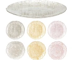Mondex Stiklinė lėkštė, 32 cm skersmens, 6 rūšių