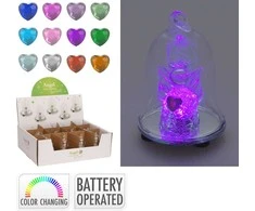 Mondex 8 cm LED STIKLINIS VARPELIS IR BATERIJOMIS MAITINAMAS ANGELAS
