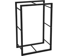 Mondex Stovas malkoms metalinas juoda 45x28x70 cm